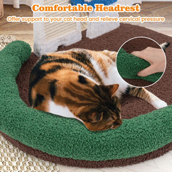 Mushroom Cat Bed Cat Claw Scratcher With Wide Bed And Sisal Scratch Panel - Image 2